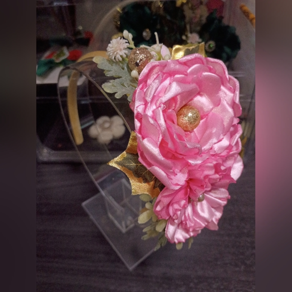 Pink Floral Headband🌺